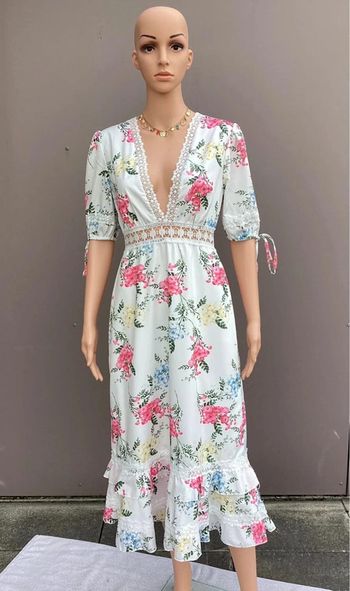 Robe longue fleurie EillyBazar – Taille S – Très bon état