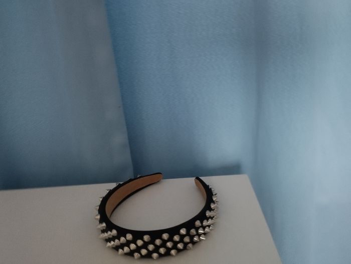 Serre tête noir pour femme punk rock ou gothique - photo numéro 4