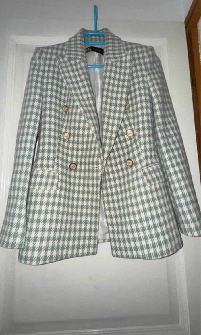 Blazer à carreaux