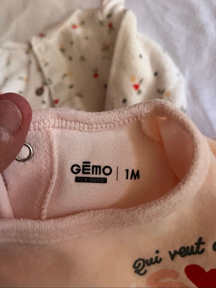 2 pyjama 1 mois gemo - photo numéro 6
