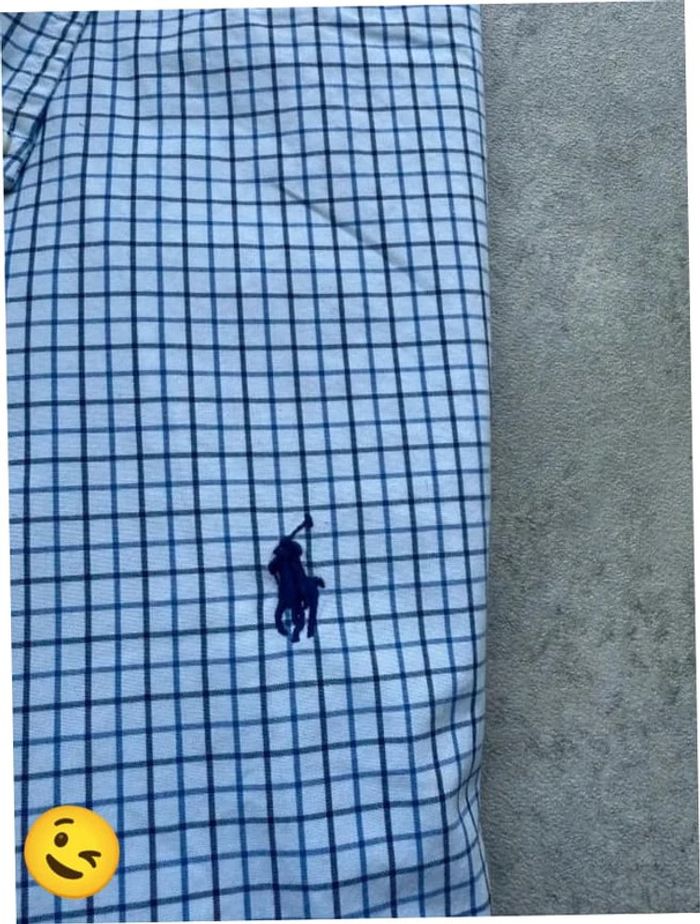 Chemise Ralph Lauren manche longue Taille S bleu Homme Men CHE27 - photo numéro 2