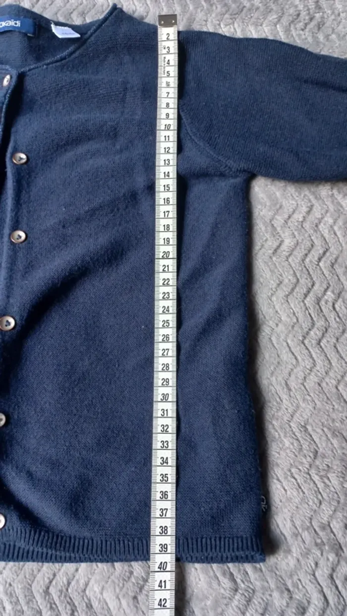 Gilet bleu marine okaïdi t6 - photo numéro 3