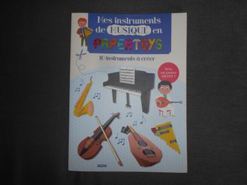 Livre: Mes instruments de musique en papertoys (Auzou)