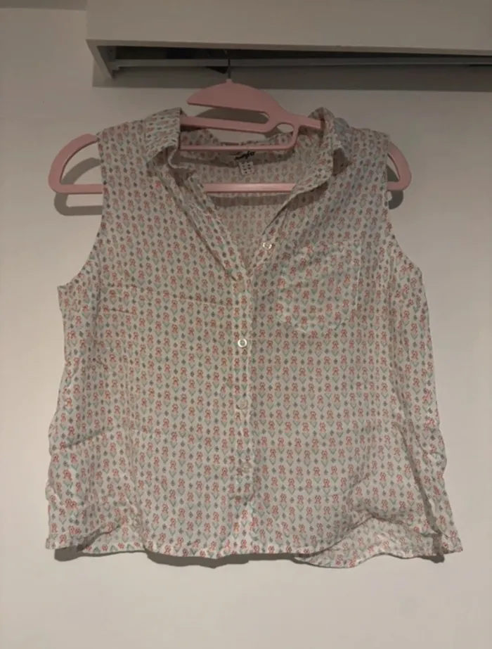 Blouse sans manches imprimé ethnique – Jennyfer – Taille 34