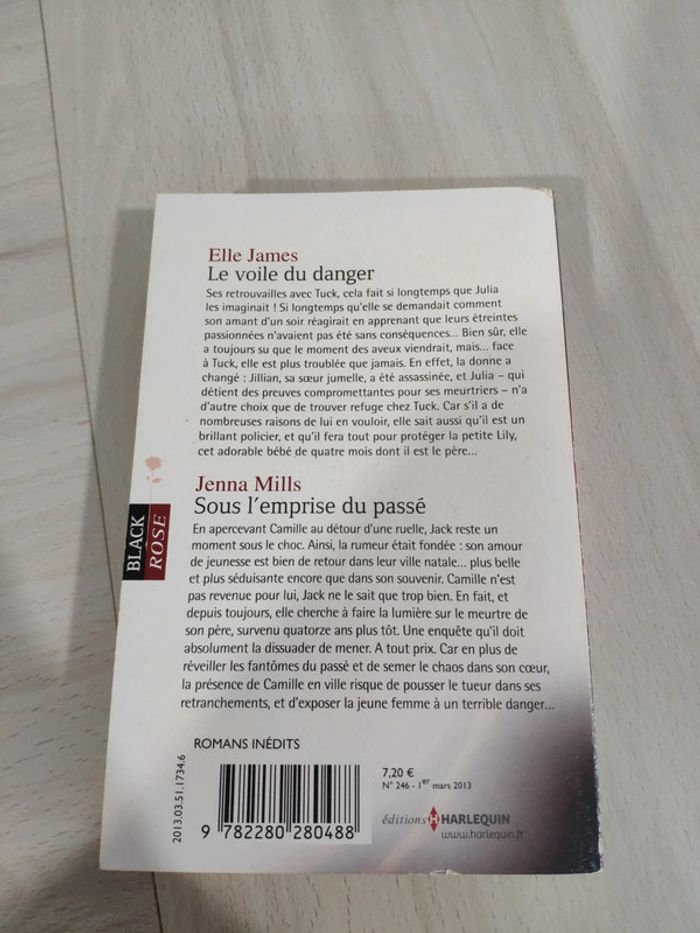 Livre poche Harlequin le voile du danger James Sous l'emprise du passé Mills black rose - photo numéro 6