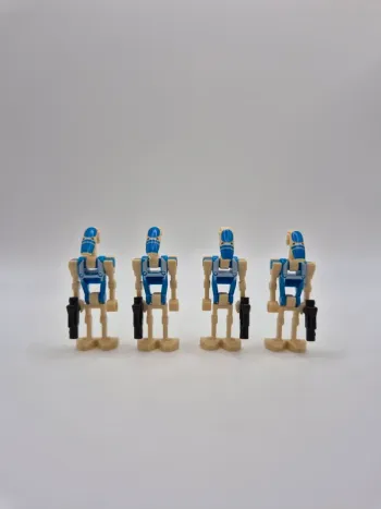Figurines type lego 4 droides de combats star wars