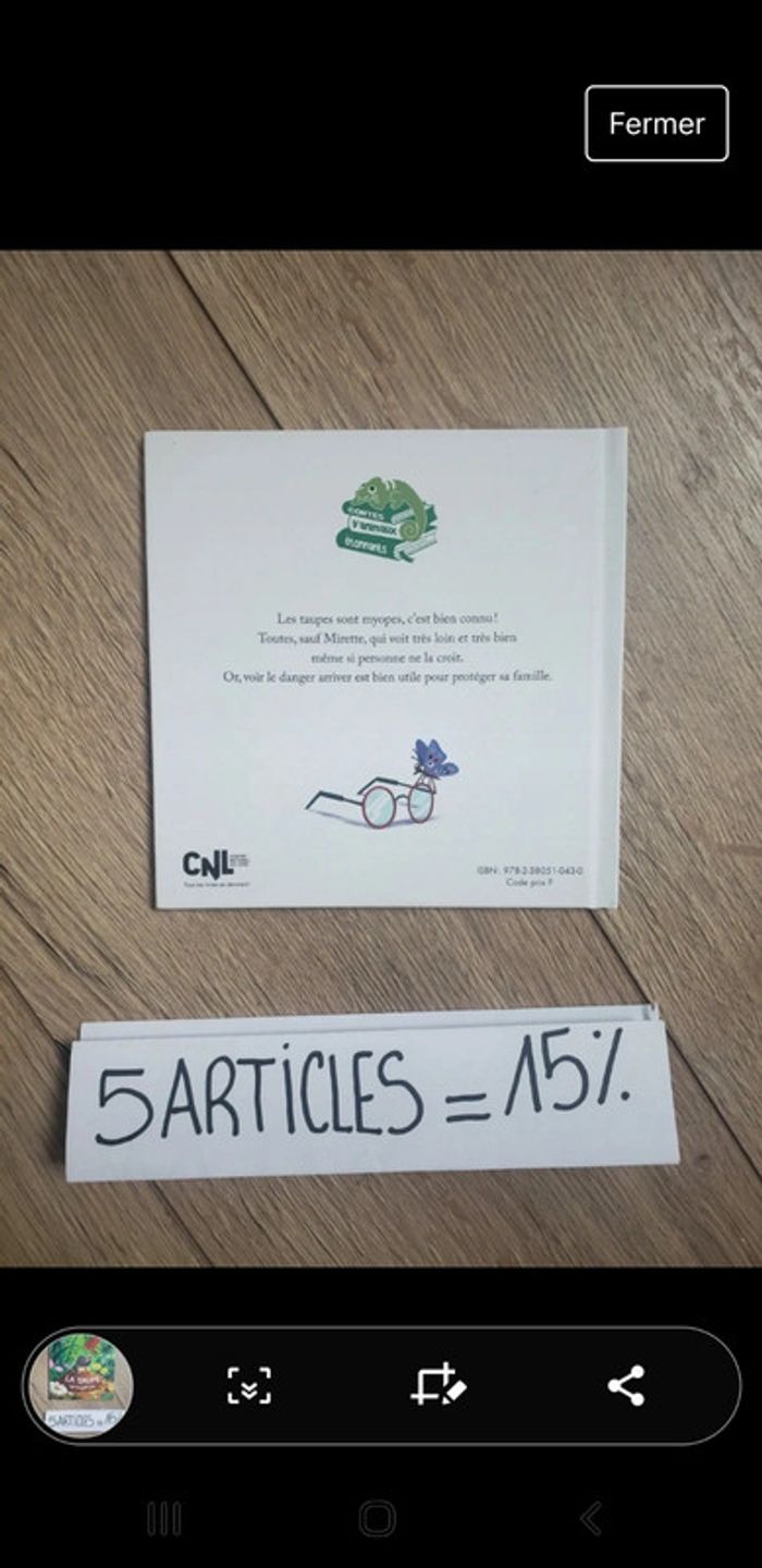 Livre mc do 2022 la taupe qui voyait loin - photo numéro 2