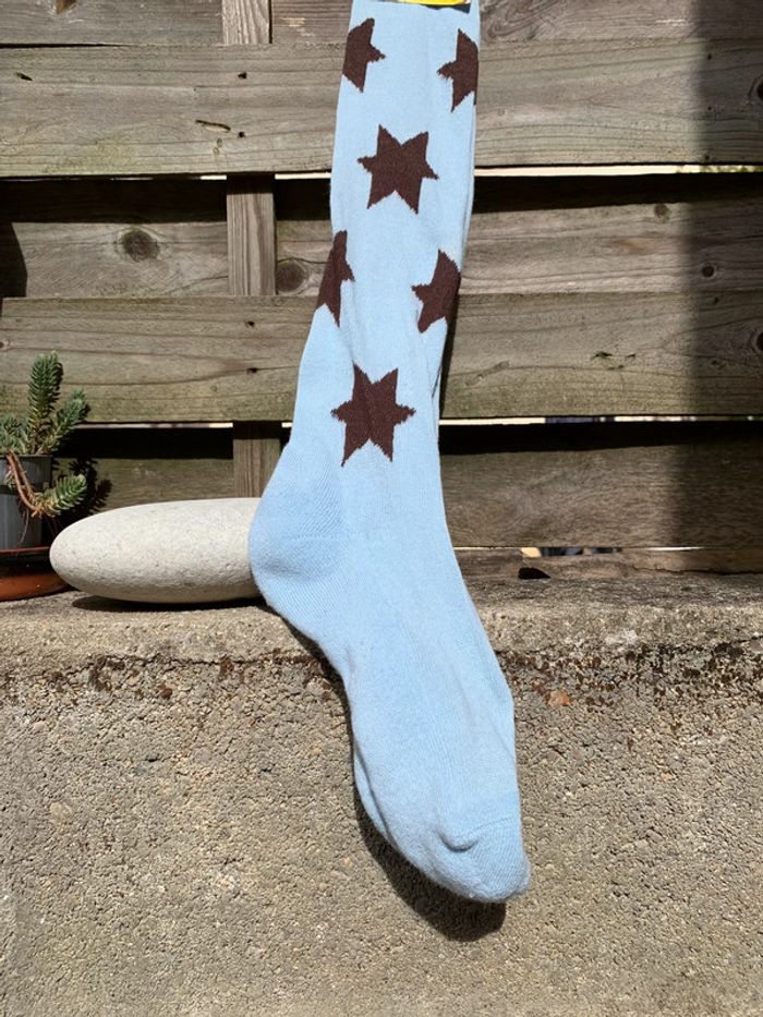 Chaussettes bleu ciel étoiles 🧦 Neuve et haute pointure 31/34 - photo numéro 8