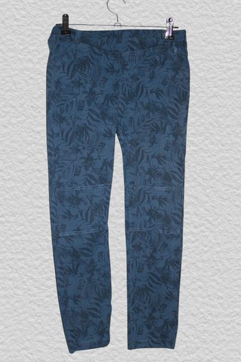 Pantalon bleu à motifs palmiers - Tissaïa - 9 ans - NEUF