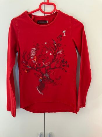 Haut rouge fille 8 ans catimini 