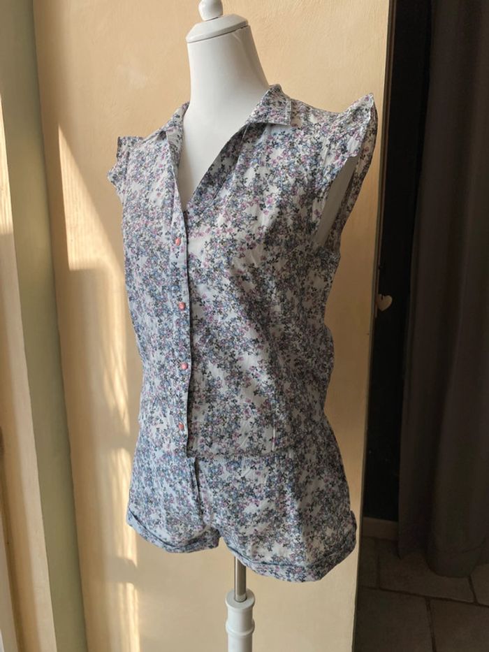 Combi short fleuri NafNaf 42 - photo numéro 2