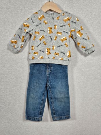 Ensemble 2 pièces pull + jean orchestra 9 mois 71 cm 
