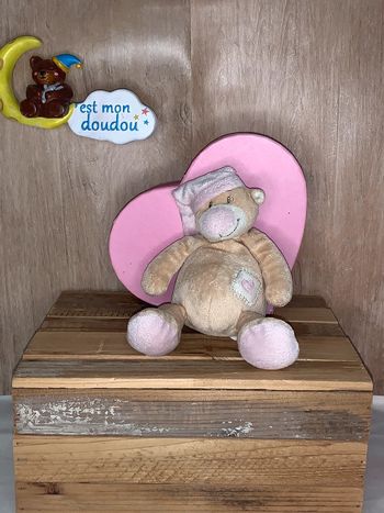 DK40 doudou ours 🐻 Manon et Valentin