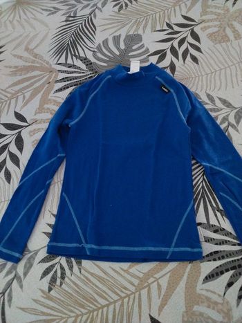 Tee shirt thermique Bleu Decathlon 10 ans