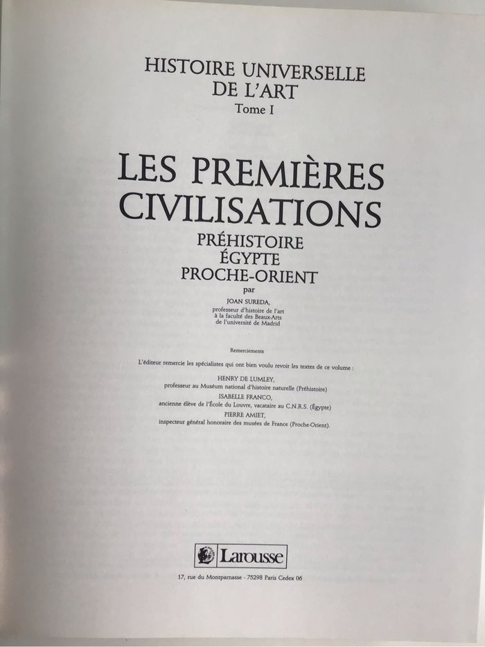 Histoire universelle de l’art - tome 1 - photo numéro 2