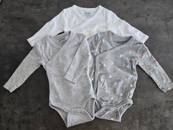 Lot de 3 bodys manches longues Kiabi