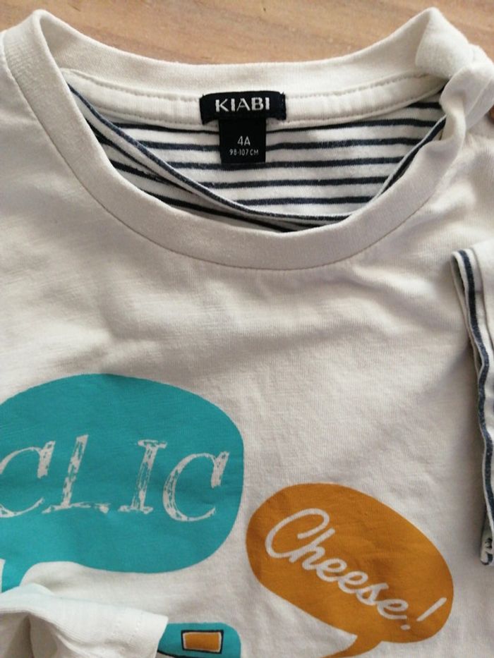 2 pièces Tee-shirts garçon 4 ans - photo numéro 3