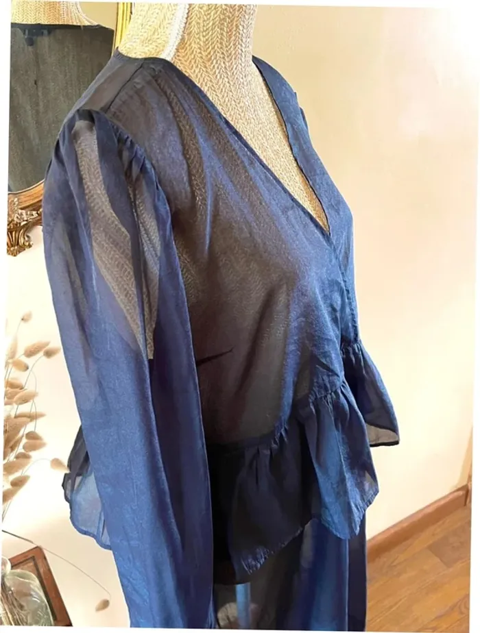 Robe noir transparente à Manches Longues - Monki - neuf - photo numéro 9