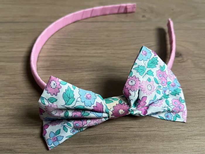 T-shirt à col festonné et serre-tête en Liberty Poppy and Daisy Jacadi T-6 ans - photo numéro 6