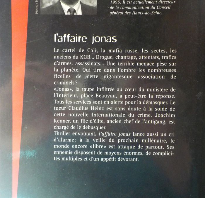 L'AFFAIRE JONAS de Jean-Marie de Morant Ed. Flammarion - photo numéro 2