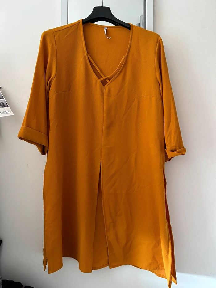Tunique moutarde blancheporte