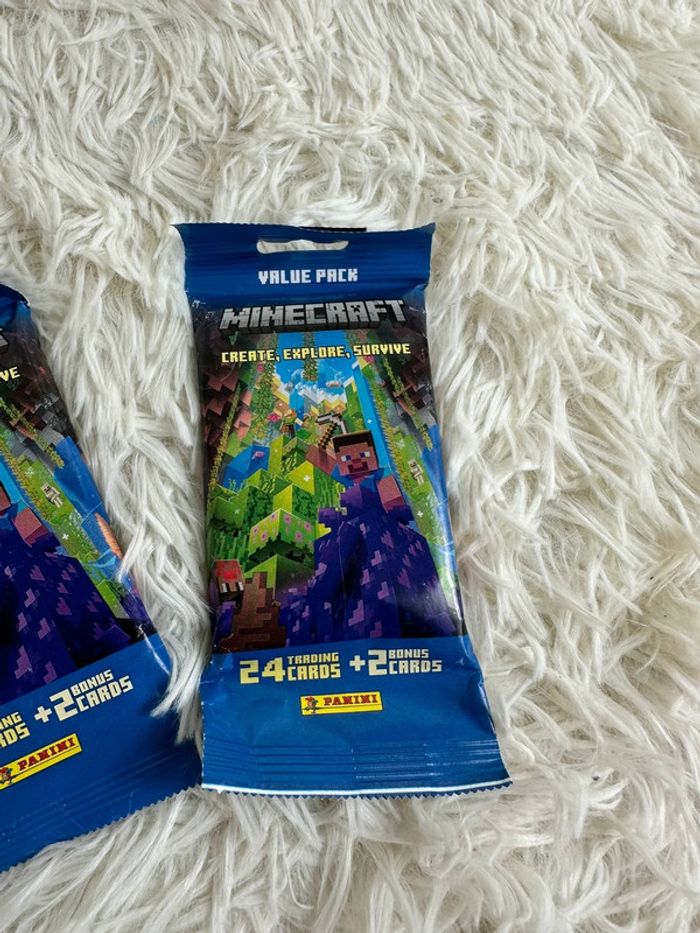 Lot de 3 paquets de cartes minecraft. - photo numéro 5