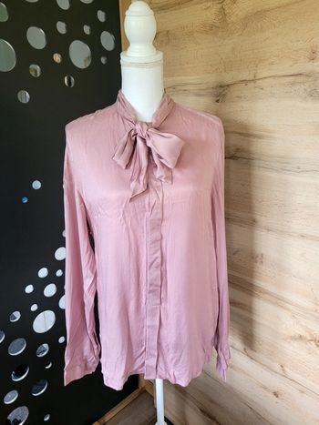 Chemise femme taille S asos rose brillant effet satiné