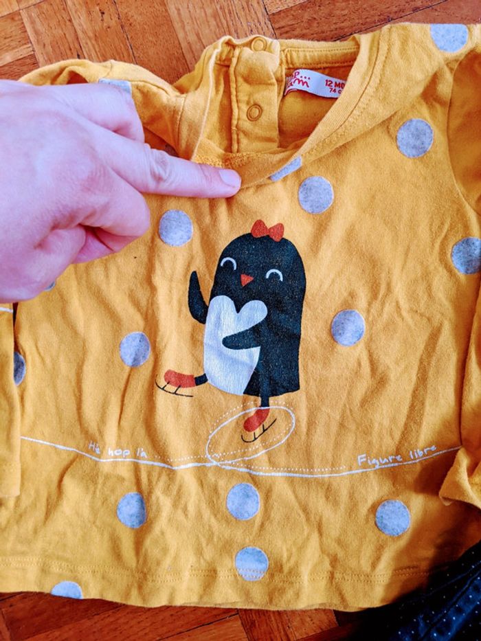 Ensemble pingouin Du Pareil au Même 12 mois 74 cm - photo numéro 8