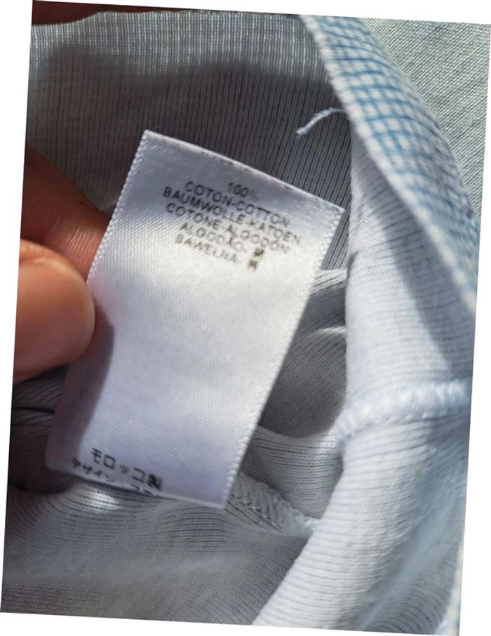 Tshit Manches courtes Petit bateau 4 ans carreau bleu et blanc - photo numéro 3