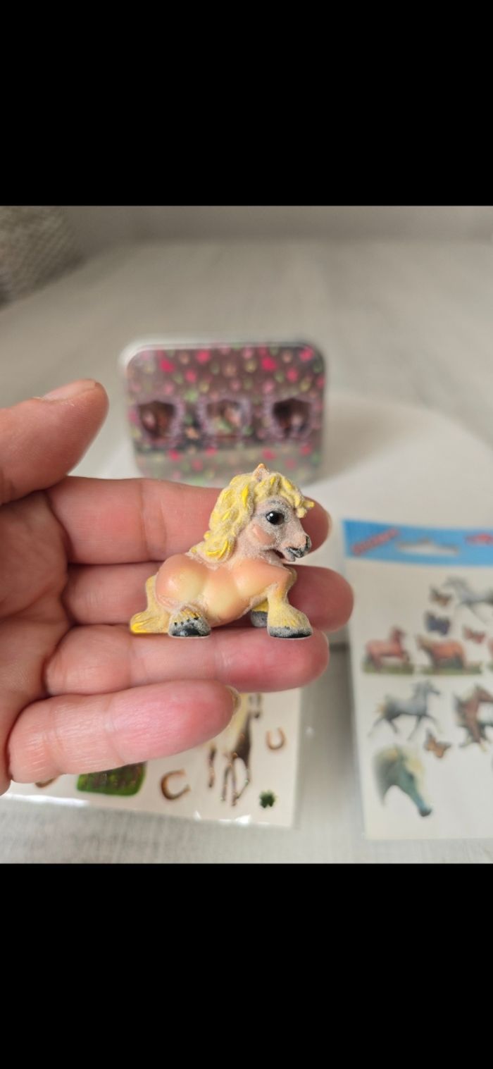 Boîte-figurine et stickers chevaux - photo numéro 5