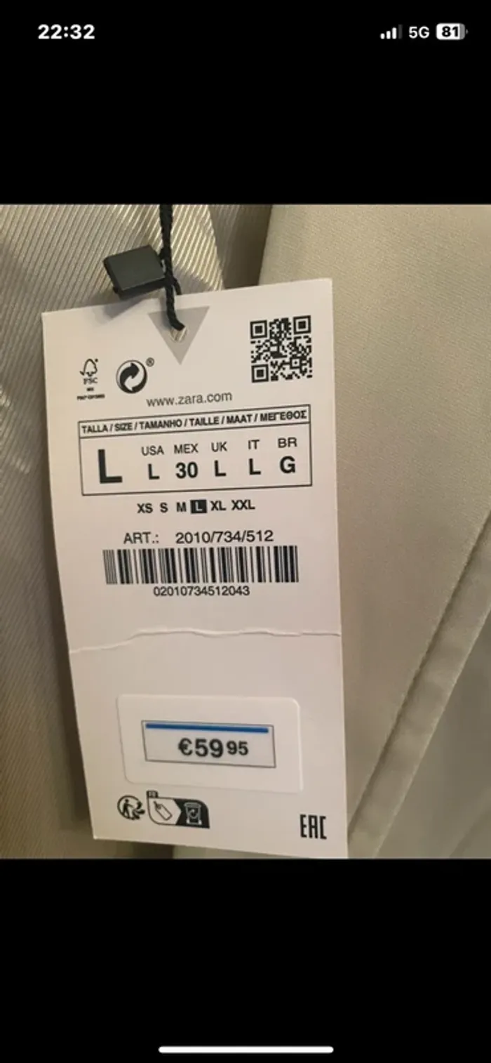 Blazer de costume Zara taille L - photo numéro 4
