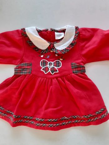 Robe de Noël rouge 6 mois