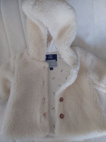 Manteau blanc cassé