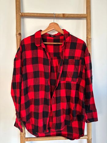 chemise rouge et noir à carreaux style bûcheron