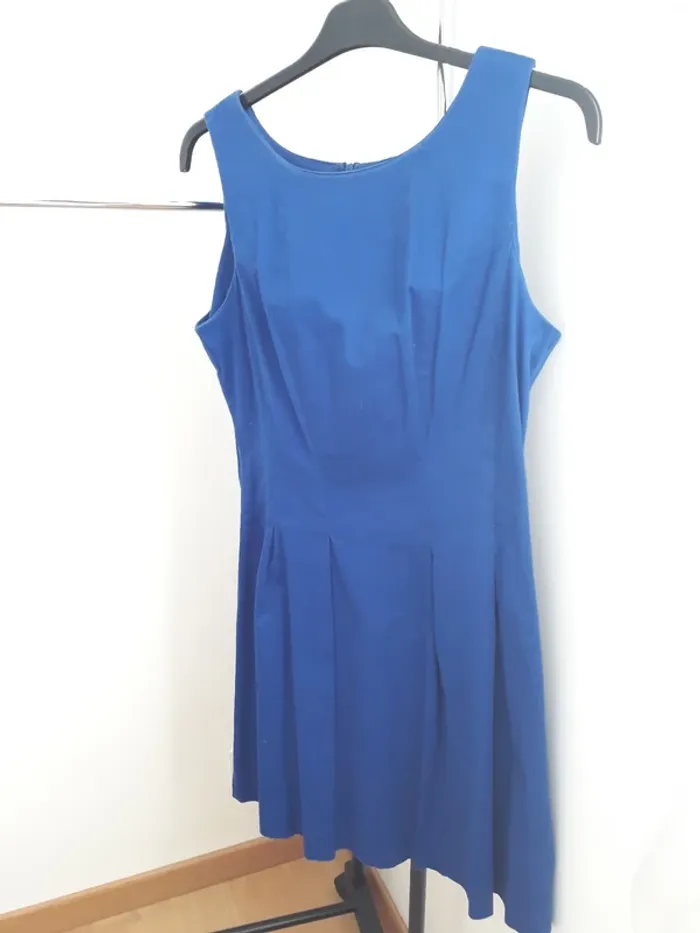 Robe patineuse taille 42 Camaïeu (bleu roi) - photo numéro 2