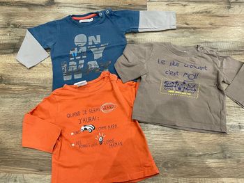 Lot 3 tee-shirts 9 mois