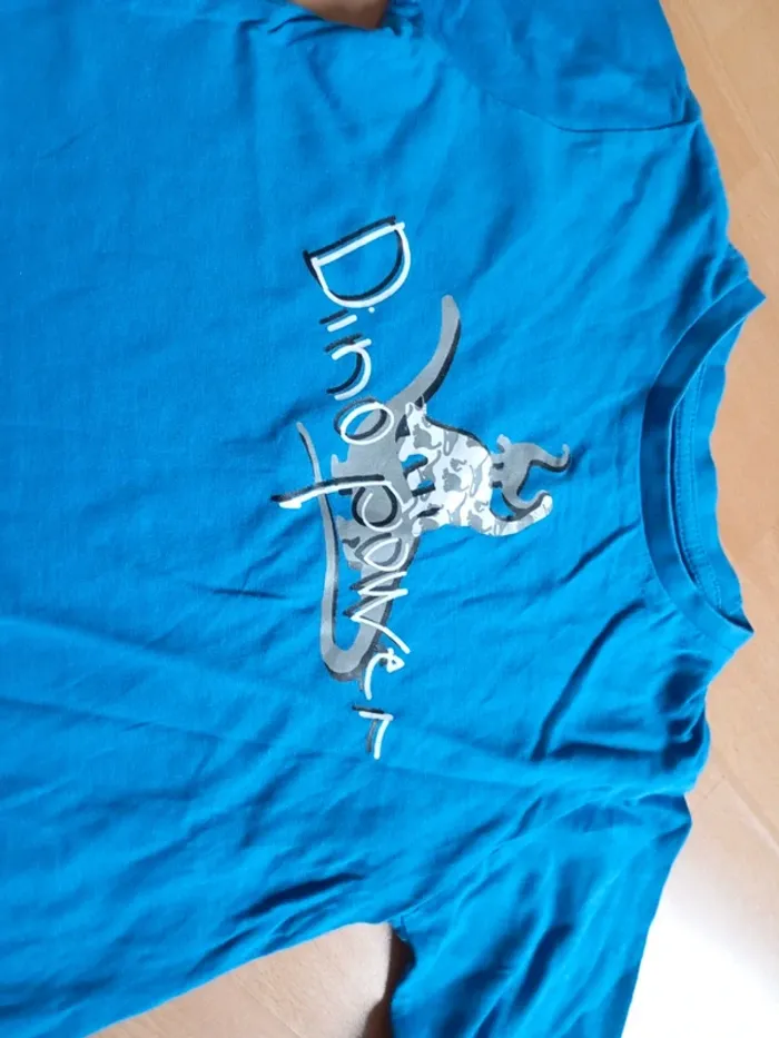 Tee shirt manches longues dinosaure 5 ans tissaia - photo numéro 2