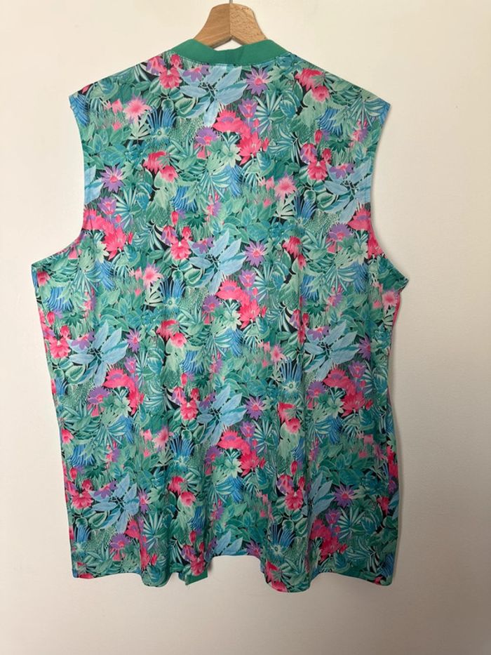 🌸Gilet vintage - sans manches - fleurie 🌸 - photo numéro 7