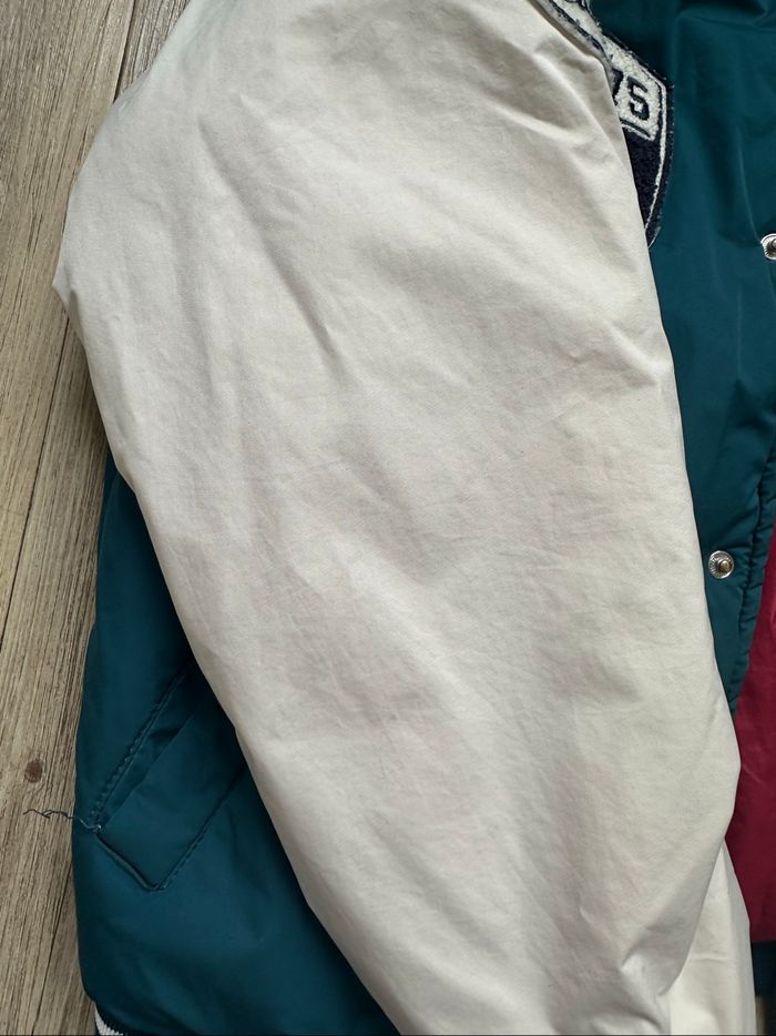 Teddy bombers vert et blanc Zara 10 ans garçon - photo numéro 3
