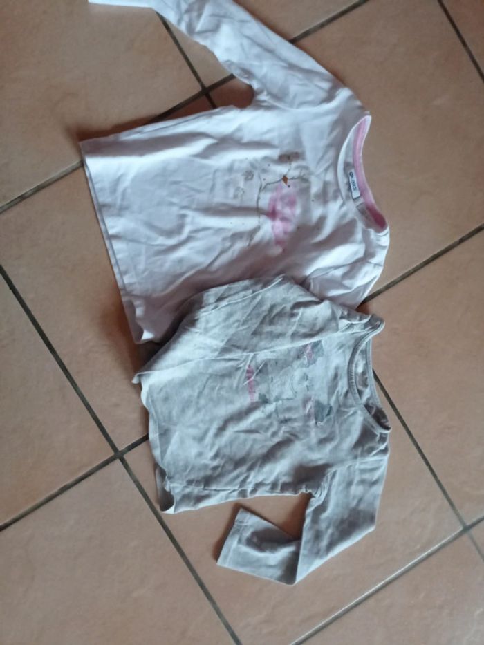 Lot deux tee-shirts manches longues