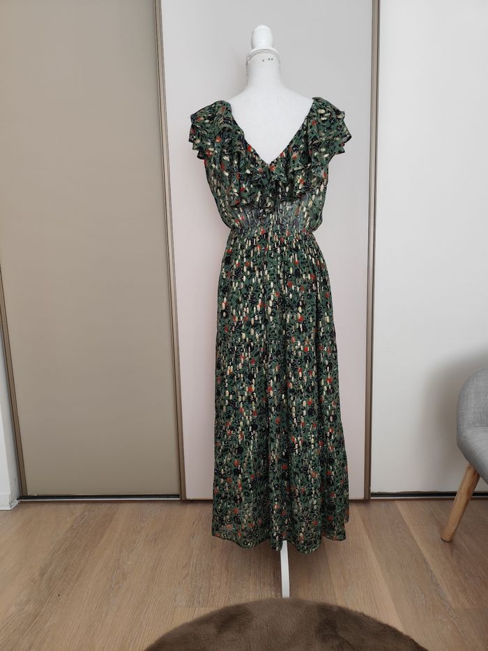 Robe neuve Gérard Darel taille 1 verte et dorée printemps été - photo numéro 6