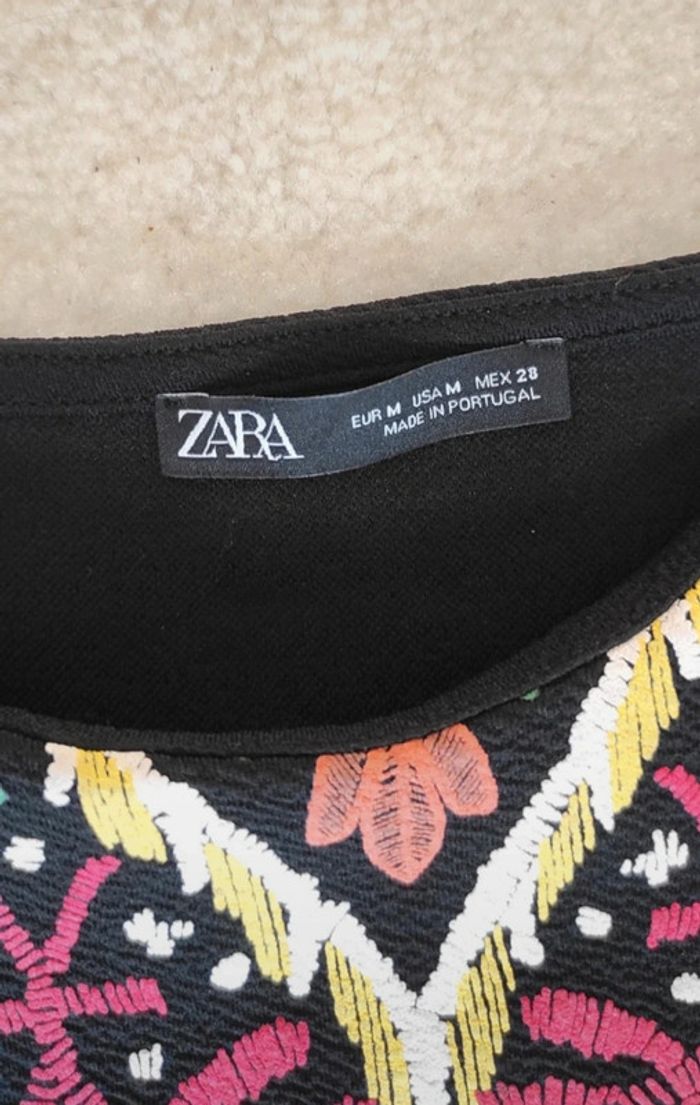 Robe Zara noir et multicolore M stretch - photo numéro 8
