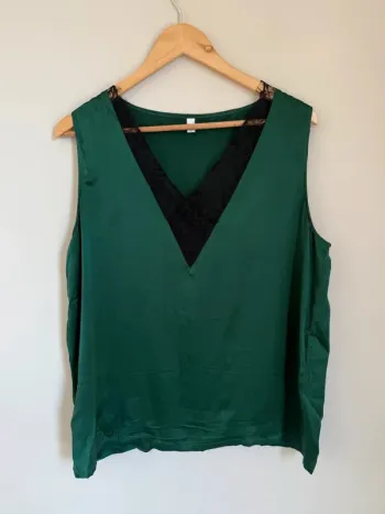 Débardeur vert LilySilk