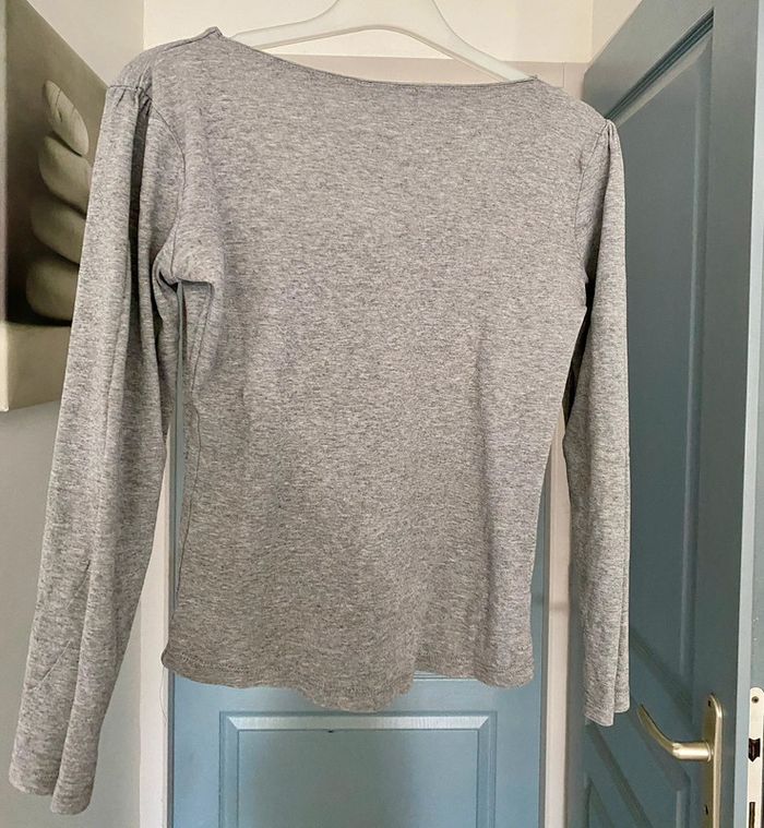 Tee shirt manches longues gris grain de malice Taille S - photo numéro 4