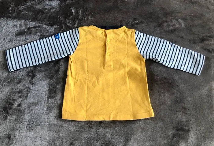 Ensemble T-shirt ml et jean 12 mois - photo numéro 3