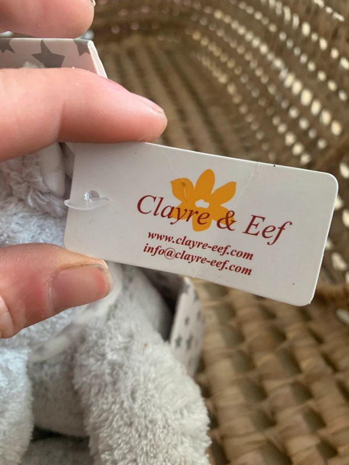 Peluche toute douce éléphant clayre & Eef neuve - photo numéro 2