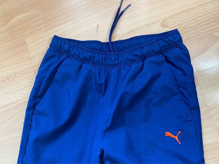 Beau pantalon/jogging bleu Puma T. 7-8 ans/128 cm garçon - photo numéro 3
