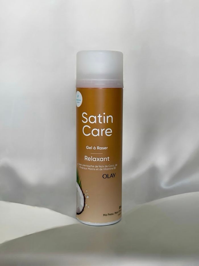 Olay Satin Care Gel à Raser Relaxant 200ml Noix de Coco & Vitamine B5 Peau douce