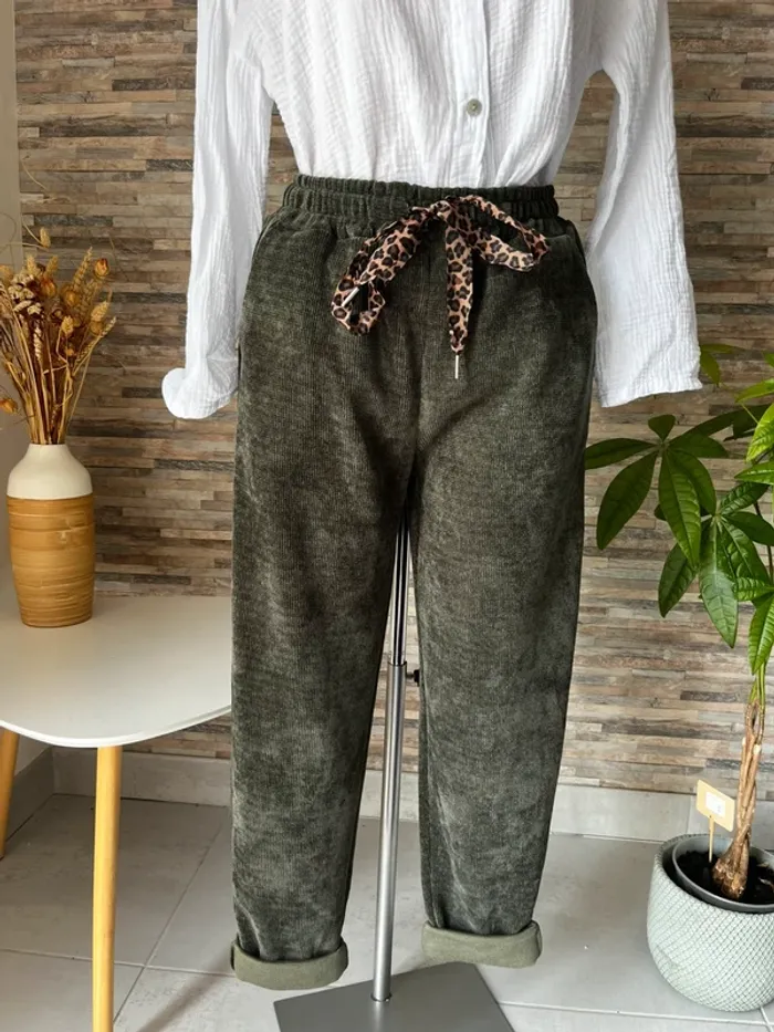 Pantalon confort kaki