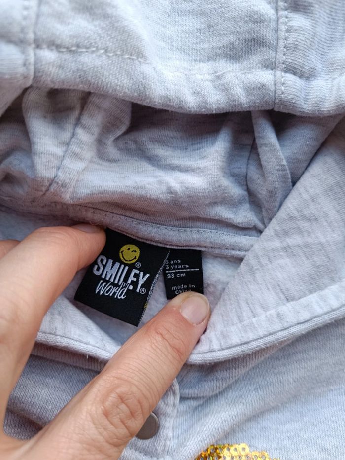 Sweat à capuche sequins Garçon 3 ans go Smiley - photo numéro 7